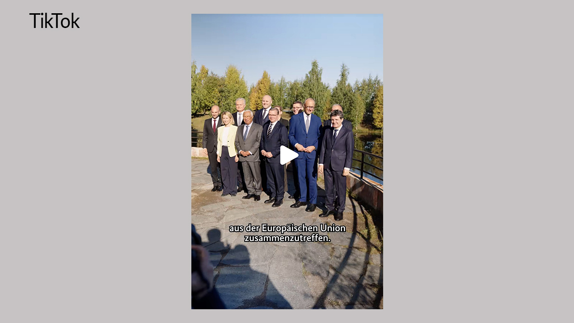 Gruppenfoto der Teilnehmerinnen und Teilnehmer des EU-Arktis-Gipfels.