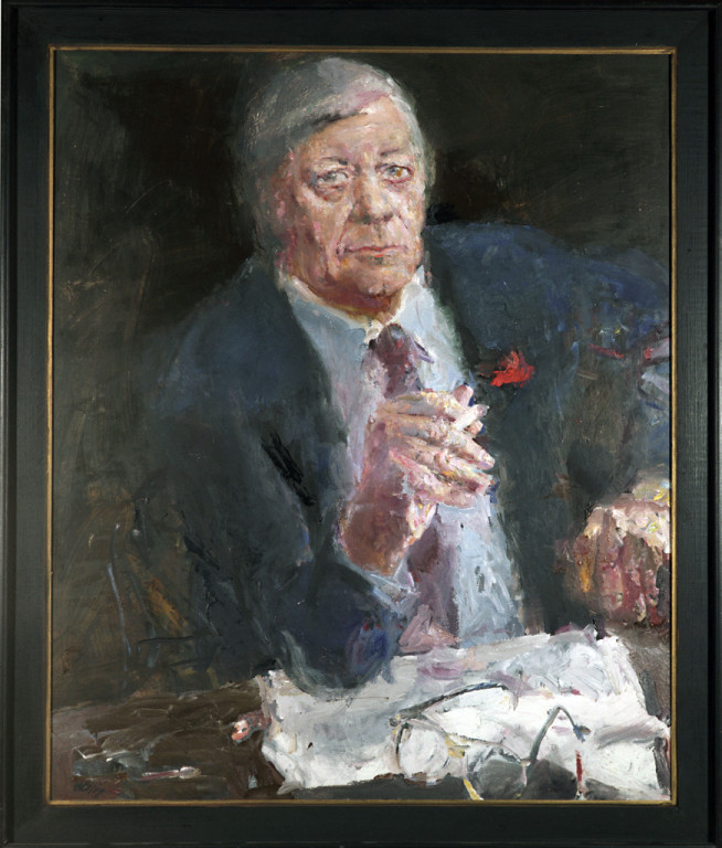 Bundeskanzler Helmut Schmidt - Gemälde von Bernhard Heisig.