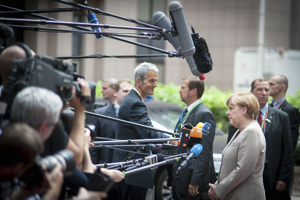Merkel am Rande eines EU-Gipfels