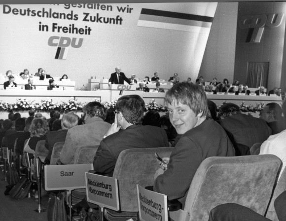 Angela Merkel beim CDU Parteitag 1991