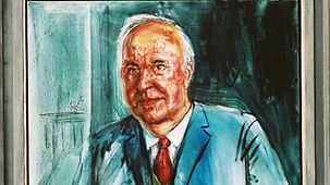Chancellor Helmut Kohl – painting by Albrecht Gehse
