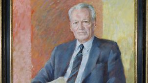 Chancellor Willy Brandt – painting by Oswald Petersen