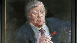 Chancellor Helmut Schmidt – painting by Bernhard Heisig