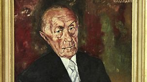 Chancellor Konrad Adenauer – painting by Hans Jürgen Kallmann