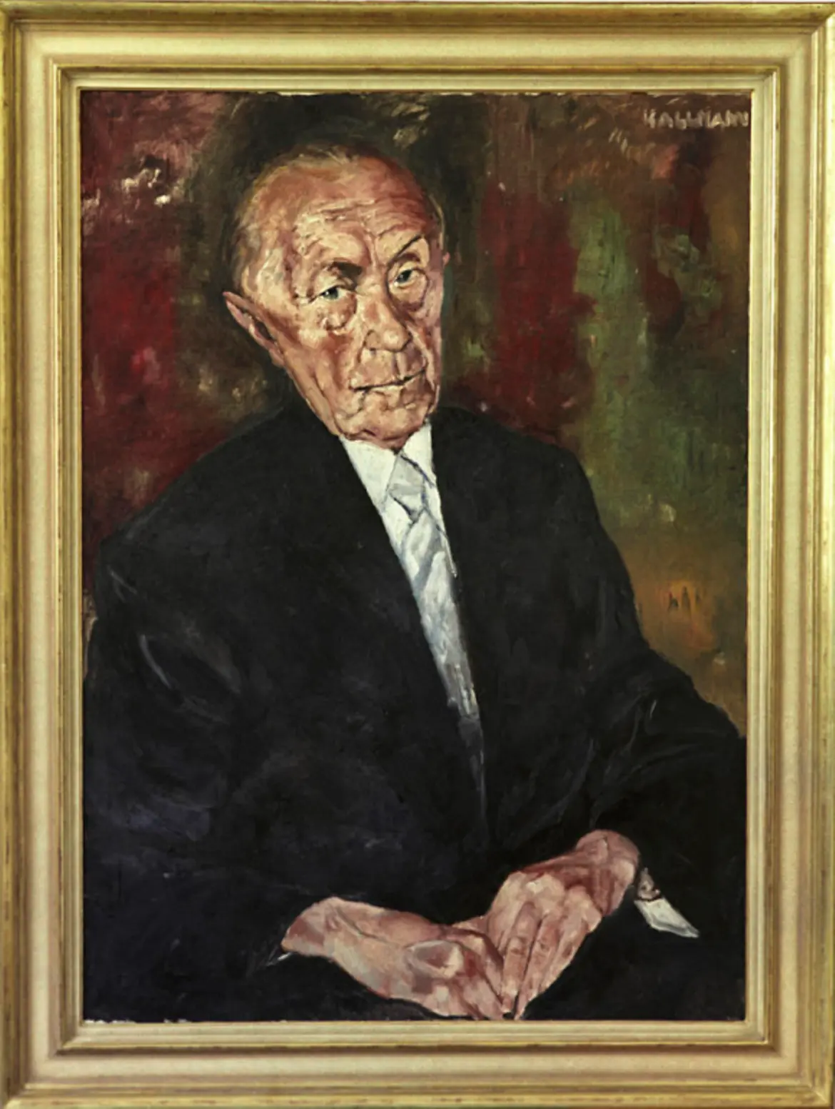 Chancellor Konrad Adenauer – painting by Hans Jürgen Kallmann