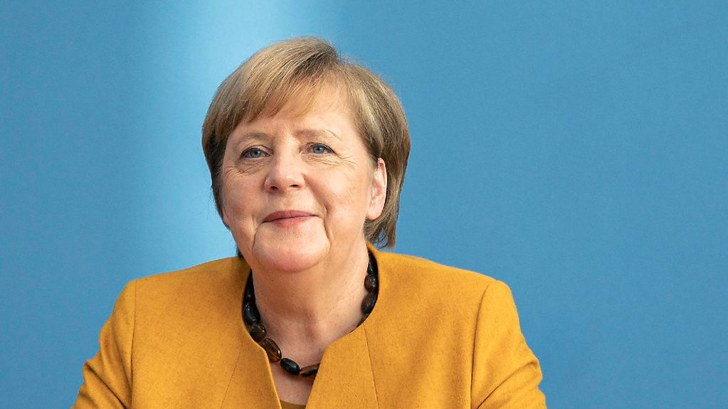 Portrait Bundeskanzlerin Merkel.