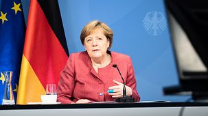 Bundeskanzlerin Angela Merkel spricht anlässlich der Jahreskonferenz des Rates für Nachhaltige Entwicklung (RNE).