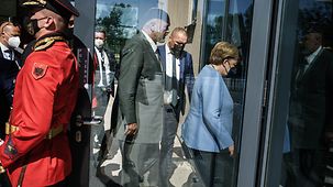 Bundeskanzlerin Angela Merkel mit Edi Rama, Albaniens Ministerpräsident.