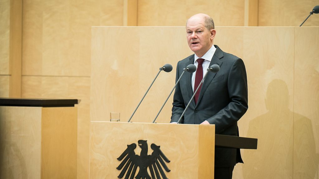 Federal Chancellor Scholz in the Bundesrat