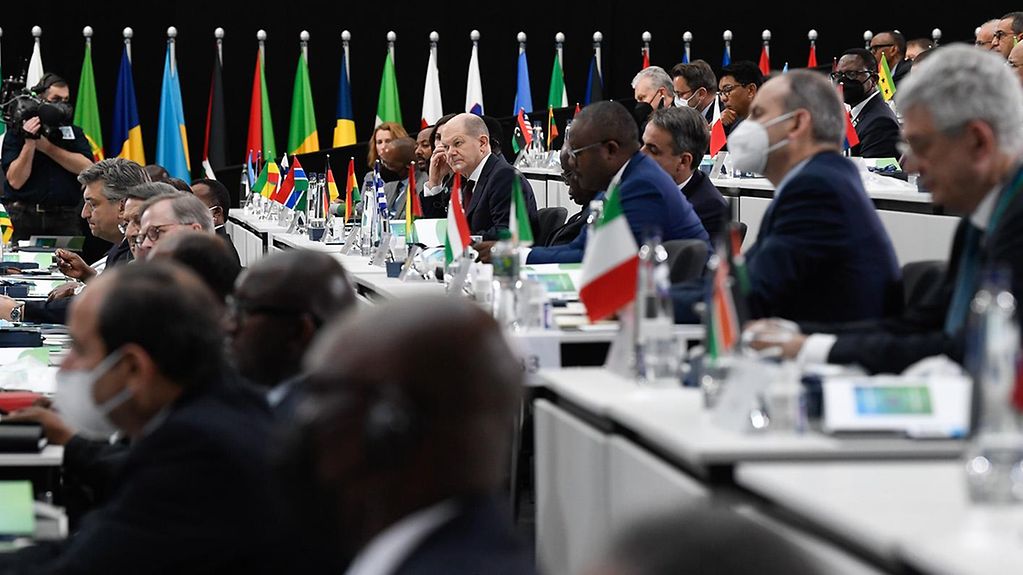 Opening ceremony of the European Union and African Union Summit.