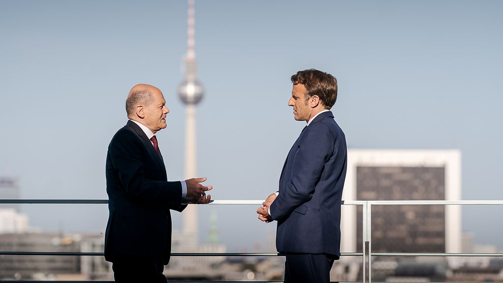 Federal Chancellor Olaf Scholz and French President Emmanuel Macron met for discussions in Berlin.