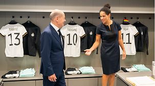 Federal Chancellor Olaf Scholz visits the German Football Association (DFB).