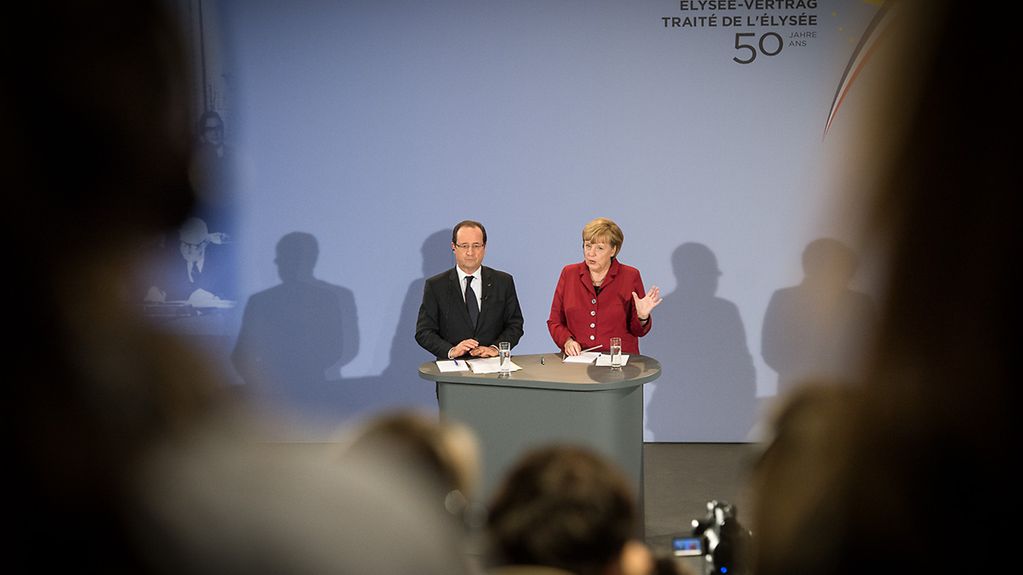 Chancellor Angela Merkel and President François Hollande