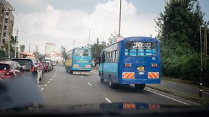 Straßenszene Nairobi.