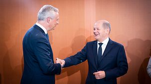 The French Minister of the Economy and Finance Bruno Le Maire was invited to attend the cabinet meeting.