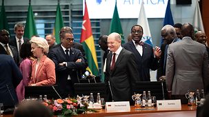 Federal Chancellor Olaf Scholz at the G20 Compact with Africa Conference.