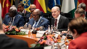 Federal Chancellor Olaf Scholz at the G20 Compact with Africa Conference.