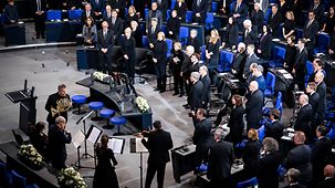 Official mourning ceremony in the Bundestag.