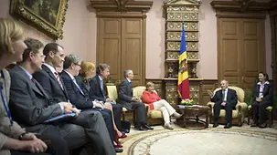 A meeting with President Nicolae Timofti and the business delegation