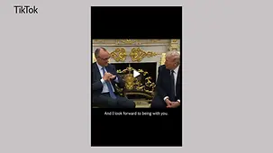 Bundeskanzler Merz im Gespräch mit Präsident Trump im Weißen Haus.