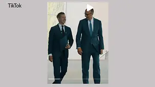 Bundeskanzler Merz neben dem ungarischen Ministerpräsidenten Péter Magyar.