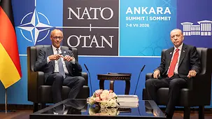 Bundeskanzler Merz und der türkische Präsident Erdoğan.