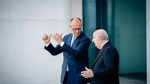Merz und Tebboune im Kanzleramt