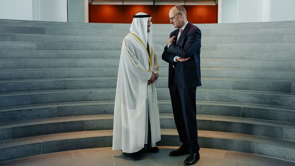 Federal Chancellor Merz with Sheikh Mohammed Bin Zayed