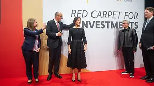 Bundeskanzler Friedrich Merz bei einem Empfang für "Invest In Germany".