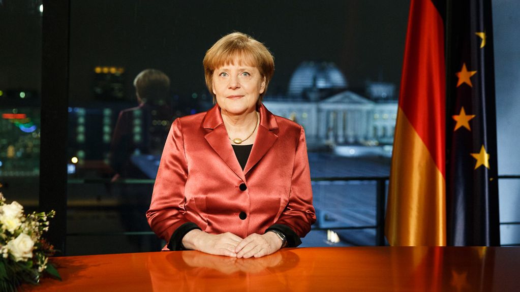 Portrait von Bundeskanzlerin Merkel