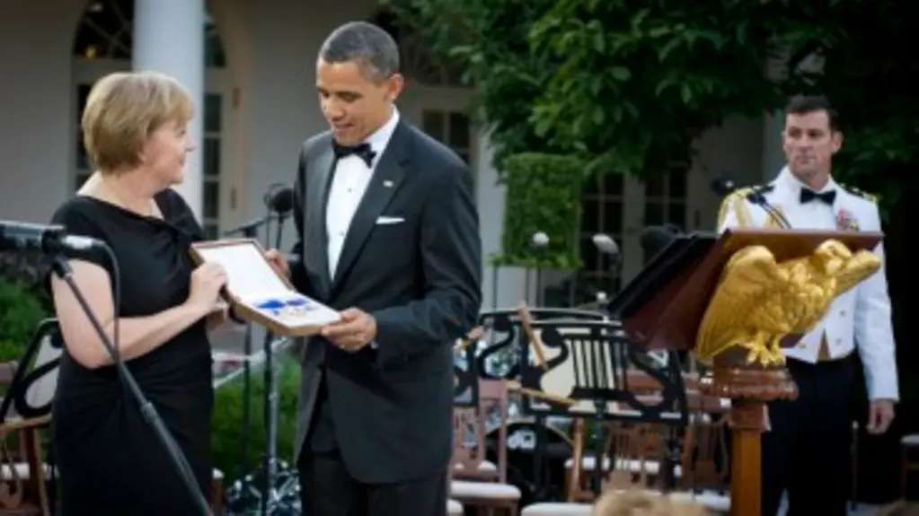 Angela Merkel keeps the Presidential Medal of Freedom