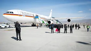 The Chancellor's Airbus at Nevesehir Airport